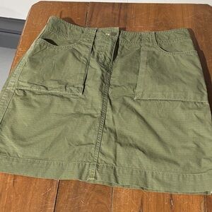 J. Crew Olive Green Mini Skirt